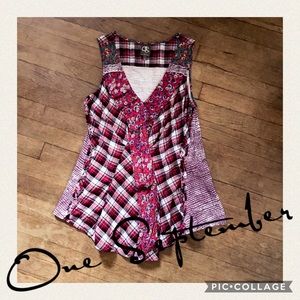 Anthropologie Rose Farm Sleeveless Blouse One Sept